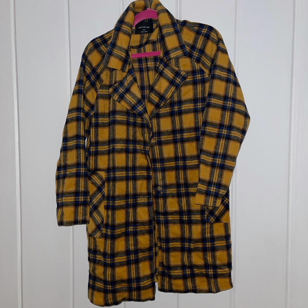 Size Small Navy and Yellow Coat